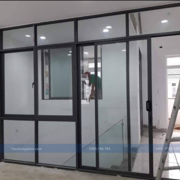 VÁCH NGĂN PHÒNG NHÔM XINGFA , KÍNH 8 MM CƯỜNG LỰC