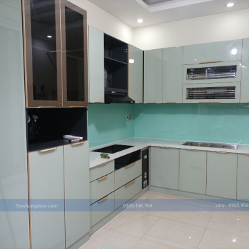 MẪU TỦ BẾP NỘI THẤT CÁNH KÍNH ĐẸP